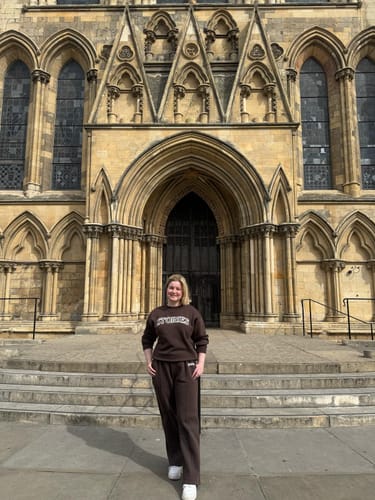 Customer photo review of Stories Sweatshirt - Espresso