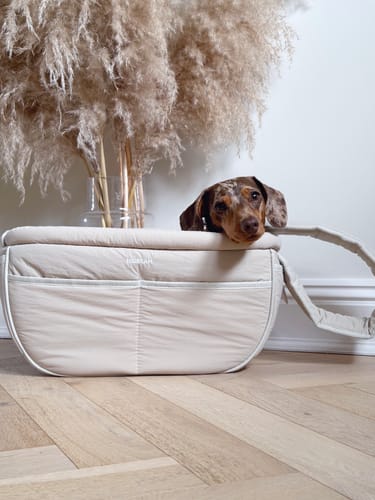 Customer photo review of SoftNest Lightweight Labor-Saving Sling Carrier Bag for Pets