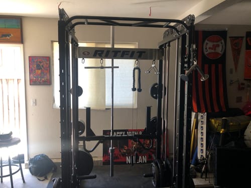 Customer photo review of RitFit M1 PRO Multi-Functional Smith Machine with Cable Crossover System and Squat Rack for Home Gym