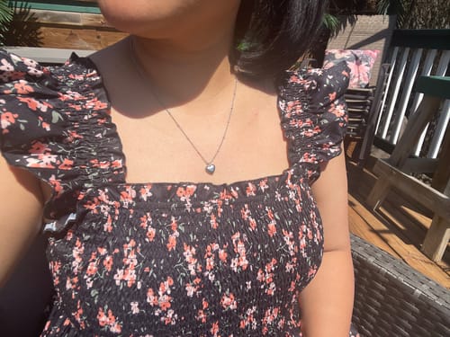 Customer photo review of Valencia Necklace - Silver