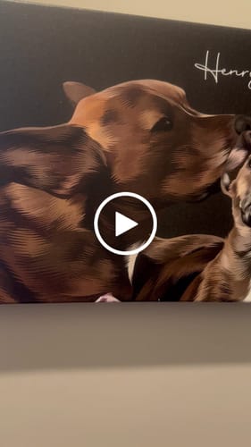 Customer video review of Pet Art Canvas Wrap
