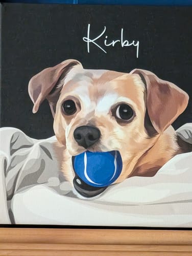 Customer photo review of Pet Art Canvas Wrap