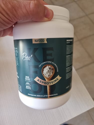 Customer photo review of PROTEINE WHEY IN POLVERE GRASS-FED NUOVA ZELANDA GUSTO NEUTRO 500G