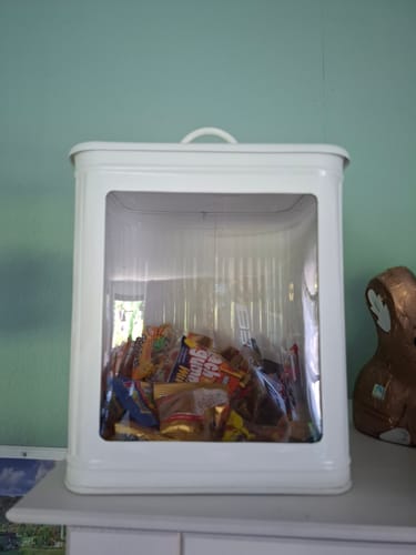 Kundenbewertung mit Foto zu Strömshaga - Dose Hugo mit Fenster White Mega 8 Liter