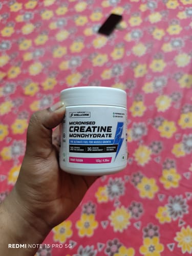 Customer photo review of Wellcore - Pure Micronised Creatine Monohydrate (122g, 33 Servings) Fruit Fusion