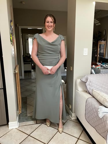 Customer photo review of Athena Gown by Gemy Maalouf - RENTAL