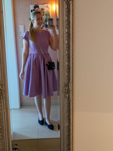 Customer photo review of Avon Swing Dress in Lilac - Vixen by Micheline Pitt