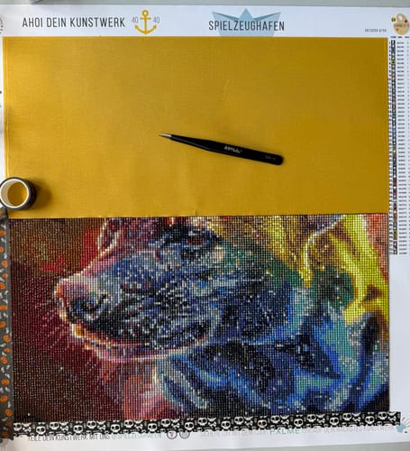 Customer photo review of Dein Wunschmotiv - als Diamond Painting (eckige Steine)