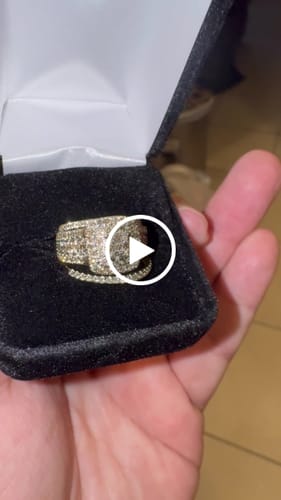 Customer video review of 10K YELLOW GOLD 2.25 CARAT WOMEN REAL DIAMOND ENGAGEMENT RING 2 WEDDING BAND BRIDAL SET