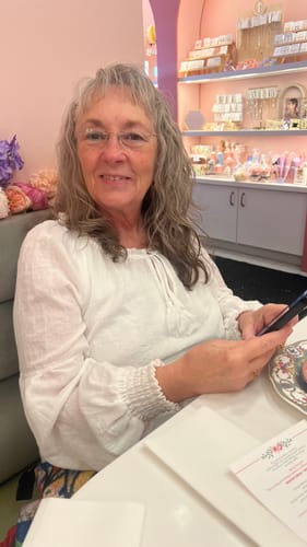 Customer photo review of Lovestitch Everleigh Poet Blouse (White)
