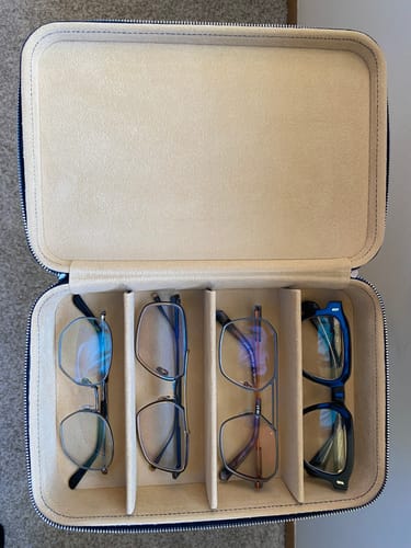 Customer photo review of Garrett Leight - Collector's Case - Midnight