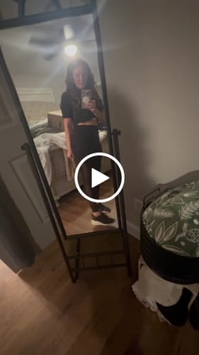 Customer video review of LUXEIT DIAMOND™ Carbonado Black High-Waisted Mesh Leggings