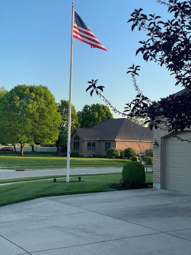Customer photo review of Ultra Heavy Duty American Flag - 2-ply Polyester - Made In USA