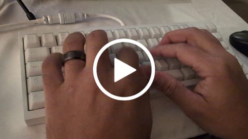 Customer video review of XLLAB X HAIMU ROCK TACTILE SWITCH FACTORY LUBED(10PCS)