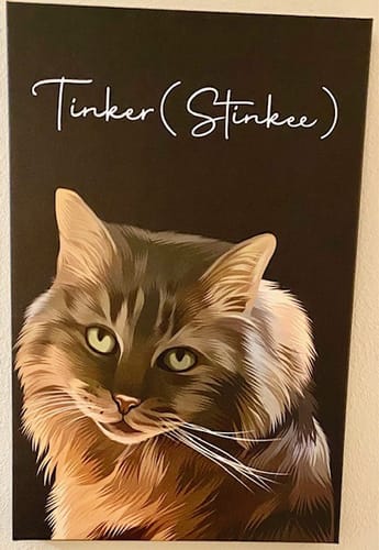 Customer photo review of Pet Art Canvas Wrap