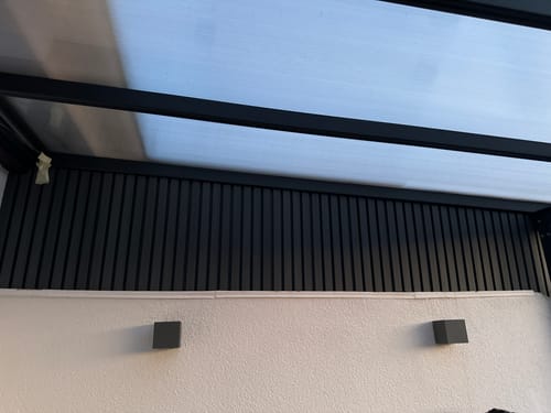 Customer photo review of Außenpaneele Steingrau 290CM | Fassade | Garten | 3D Holzmaserung