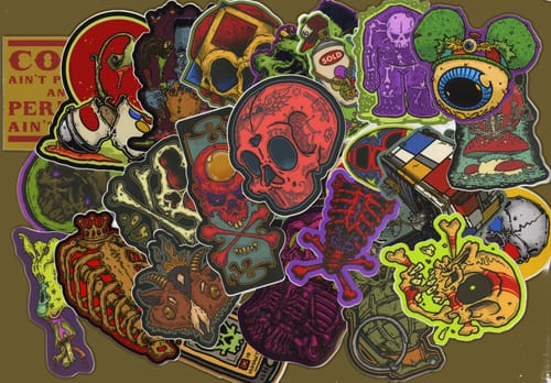 Customer photo review of 100 Custom 3" Laminated Vinyl Stickers