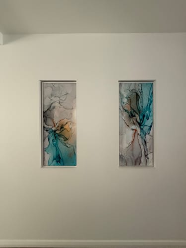 Customer photo review of Ocean Drift, Abstract Art, Style B