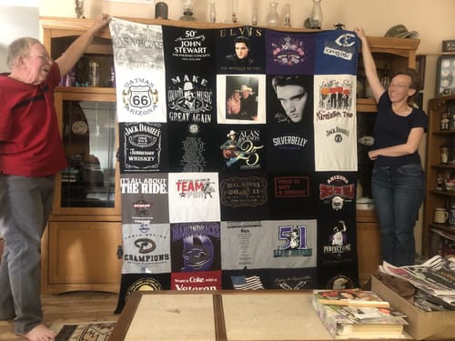 Customer photo review of Premium T Shirt Quilt