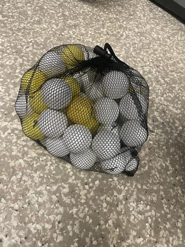 Customer photo review of almostPERFECT - 50 Ball Pack Practice Golf Balls