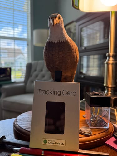 Customer photo review of SPOTMINDERS. Tracking card