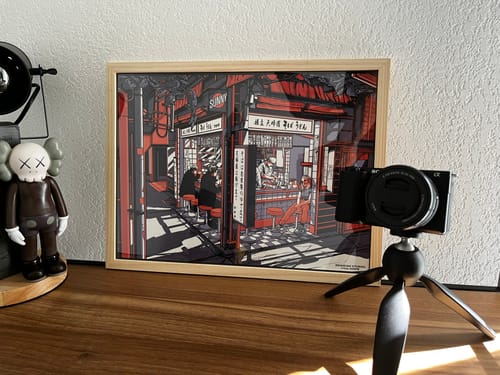 Customer photo review of SHIBUYA BY NIGHT Print 🌆