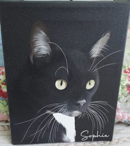 Customer photo review of Pet Art Canvas Wrap