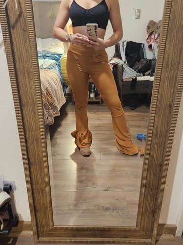 Customer photo review of Pantalón Oxford Basic Algodon Camel s/bolsillos