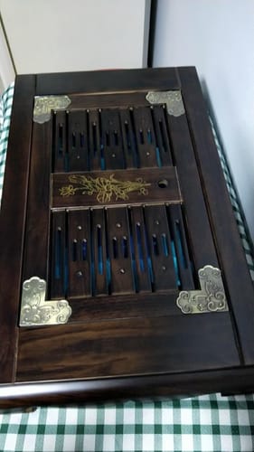 Customer photo review of Fire Style Wood Gongfu Tea Tray