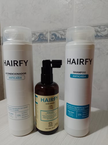 Customer photo review of Combo Anticaída - Shampoo, Acondicionador y Loción