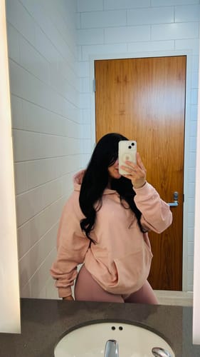 Customer photo review of Hoodie-Final Sale