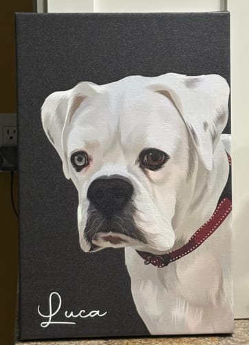 Customer photo review of Pet Art Canvas Wrap