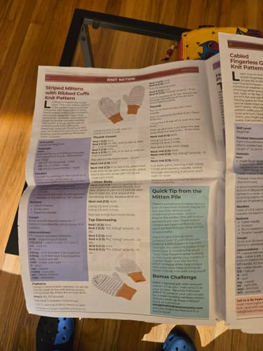 Customer photo review of Knit Nation • 1-Issue-a-Month Subscription