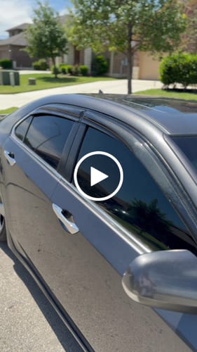 Customer video review of 2009-2014 TSX carbon fiber window Visors