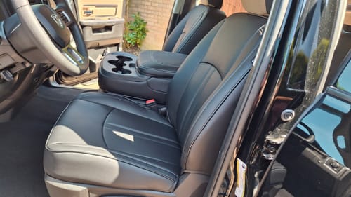 Customer photo review of 2009+ Dodge Ram Classic Custom Leather Seat Covers