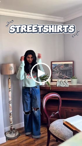 Customer video review of Ladies cropped sweatshirt