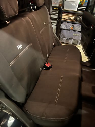 Customer photo review of Suzuki Jimny 4th Gen GJ 5-Door XL GP4 Neoprene Rear Row Seat Covers (In Stock)