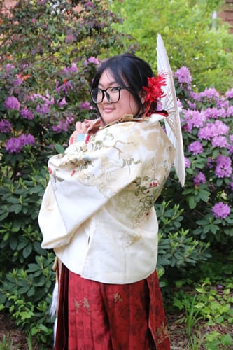 Customer photo review of Jiuyao Jinzhi 九曜金枝 Golden Branch Ming Dynasty Jiaoling Aoqun Cloud Collar Set