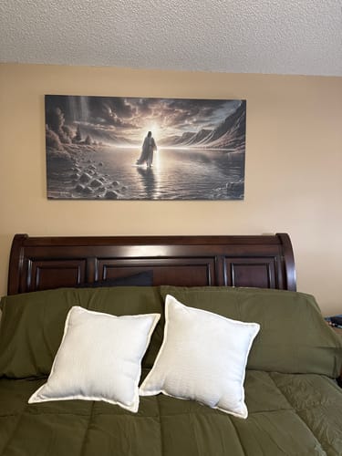 Customer photo review of Walking on Water - Faith Wall Art II