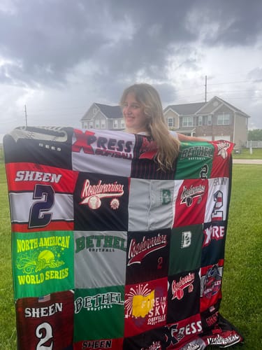Customer photo review of Premium T Shirt Quilt