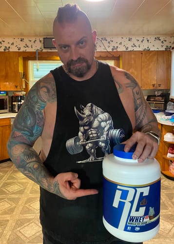 Customer photo review of WHEY XS Protein Powder - 5lbs Bag