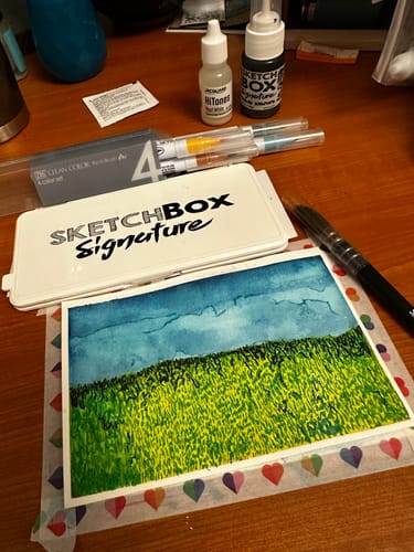 Customer photo review of SketchBox 10th Birthday Grab Bag