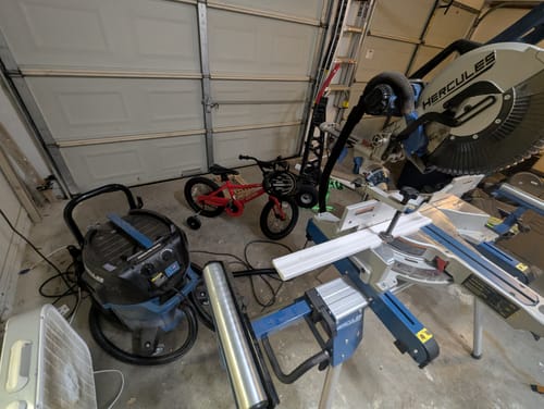Customer photo review of Hercules 12" Sliding Compound Miter Saw Dust Collection
