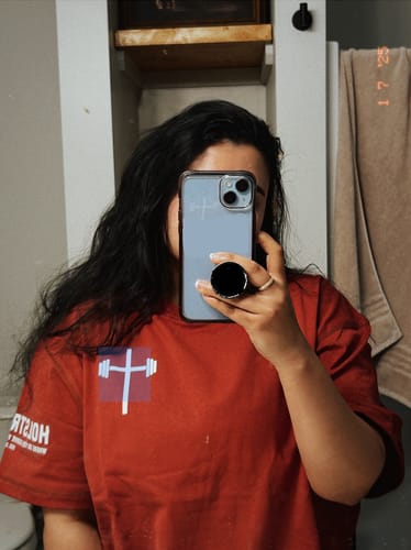 Customer photo review of Armor Of God Oversized Tee