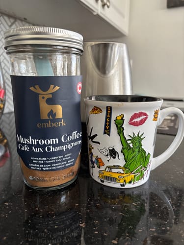 Customer photo review of Mushroom Coffee