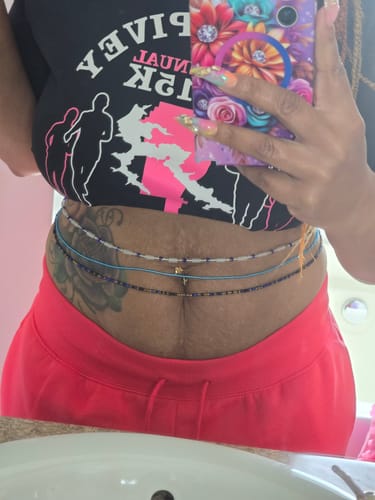 Customer photo review of Mystery Bag Waist Beads