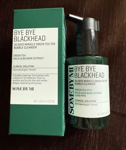 Darja K. review of Skābekļa attīrošs līdzeklis pret melnajiem punktiem Some By Mi Bye Bye Blackhead Bubble Cleanser image 1 out of 1