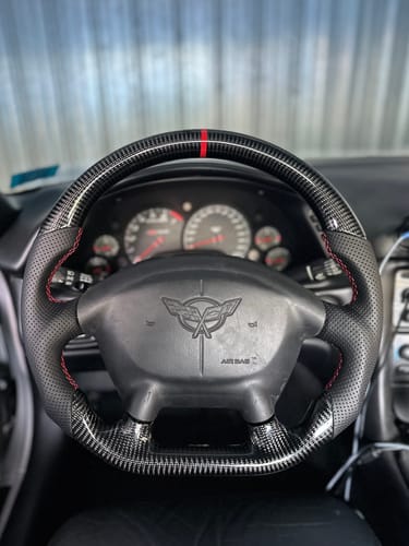 Customer photo review of Genuine Carbon Fiber Steering Wheel For C5 Corvette 1997-2004