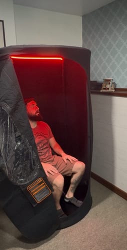 Customer photo review of The Sauna Pod