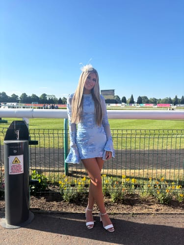 Customer photo review of SKYLA Blue Floral Dress Next Day Delivery available